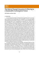 The Role of Young Consumers in Moving to a Sustainable Consumption Future