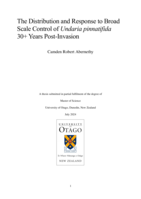 The Distribution and Response to Broad Scale Control of Undaria pinnatifida 30+ Years Post-Invasion