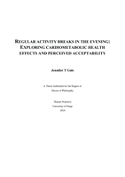 Regular activity breaks in the evening: Exploring cardiometabolic health effects and perceived acceptability