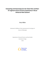 Evaluating and improving care for chest pain and non-ST-segment acute coronary syndromes in rural Aotearoa New Zealand