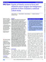 Equity of timely access to liver and stomach cancer surgery for Indigenous patients in New Zealand: a national cohort study