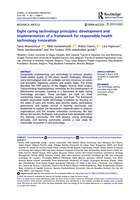Eight caring technology principles: development and implementation of a framework for responsible health technology innovation