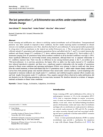 The last generation: F<sub>3</sub> of Echinometra sea urchins under experimental climate change