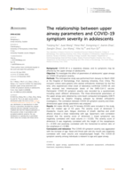 The relationship between upper airway parameters and COVID-19 symptom severity in adolescents