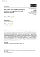 The effect of scientific conspiracy theories on scepticism towards biotechnologies
