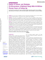 Equity of Cancer and Diabetes Co-Occurrence: A National Study With 44 Million Person-Years of Follow-Up