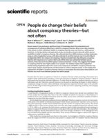 People do change their beliefs about conspiracy theories-but not often