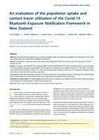 An evaluation of the population uptake and contact tracer utilisation of the Covid-19 Bluetooth Exposure Notification Framework in New Zealand