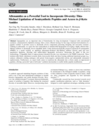 Allenamides as a Powerful Tool to Incorporate Diversity: Thia-Michael Lipidation of Semisynthetic Peptides and Access to β-Keto Amides