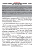 Blood group systems and antigens described in the last 20 years: an update