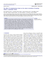 The effect of complementary foods on the colonic microbiota of weaning infants: a systematic review