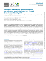 Divergence in expression of a singing-related neuro-plasticity gene in the brains of two Ficedula flycatchers and their hybrids