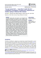 'You just wanna hit it … 'cause like it smells like fun': a qualitative investigation of adolescents’ experiences of nicotine vaping in Aotearoa New Zealand