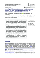 Psychological distress and diagnosed mood and anxiety disorders in Pacific adults: a pooled analysis of five consecutive New Zealand Health Survey years