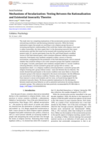 Mechanisms of Secularization: Testing Between the Rationalization and Existential Insecurity Theories