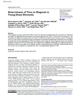 Determinants of Time to Diagnosis in Young-Onset Dementia