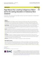 Ngā Māuiui Kai: creating Indigenous Māori terms for eating disorders in Aotearoa New Zealand