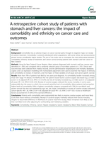 A retrospective cohort study of patients with stomach and liver cancers: the impact of comorbidity and ethnicity on cancer care and outcomes