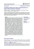Translating evidence into action: overcoming barriers to gastric cancer prevention in Aotearoa