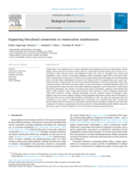 Supporting biocultural connections in conservation translocations