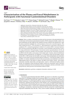 Characterisation of the Plasma and Faecal Metabolomes in Participants with Functional Gastrointestinal Disorders