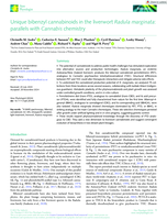 Unique bibenzyl cannabinoids in the liverwort Radula marginata: parallels with Cannabis chemistry
