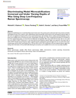 Discriminating Model Microcalcifications Immersed and Under Varying Depths of Wax Using Deep Low-Frequency Raman Spectroscopy