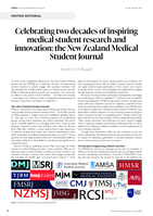 Celebrating two decades of inspiring medical student research and innovation: the New Zealand Medical Student Journal