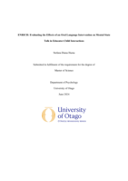 ENRICH: Evaluating the Effects of an Oral Language Intervention on Mental State Talk in Educator-Child Interactions