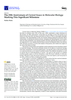 The 25th Anniversary of Current Issues in Molecular Biology : Marking This Significant Milestone