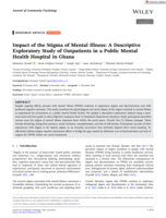 Impact of the Stigma of Mental Illness: A Descriptive Exploratory Study of Outpatients in a Public Mental Health Hospital in Ghana