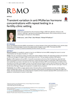 Transient variation in AMH levels with repeat testing in a fertility clinic setting