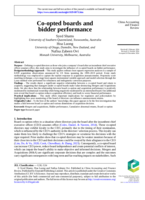 Co-opted boards and bidder performance