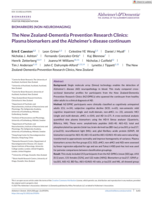 The New Zealand‐Dementia Prevention Research Clinics: Plasma biomarkers and the Alzheimer’s disease continuum