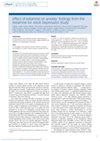 Effect of ketamine on anxiety: findings from the Ketamine for Adult Depression Study - RETRACTED
