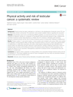 Physical activity and risk of testicular cancer: a systematic review