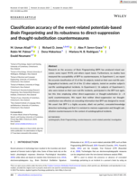 Classification accuracy of the event‐related potentials‐based Brain Fingerprinting and its robustness to direct‐suppression and thought‐substitution countermeasures