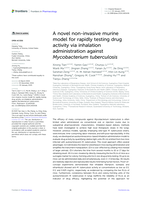 A novel non-invasive murine model for rapidly testing drug activity via inhalation administration against Mycobacterium tuberculosis