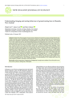 Understanding foraging and nesting behaviour of ground nesting bees in Dunedin, New Zealand
