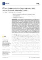 Location and Movement of the Oxytocin Receptor Differ Between the Normal and Diseased Prostate