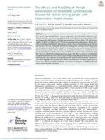 The efficacy and feasibility of lifestyle interventions on modifiable cardiovascular disease risk factors among people with inflammatory bowel disease