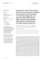 Distribution and environmental drivers of macrofaunal nematode communities across gradients of methane seepage at cold seeps on Hikurangi Margin (New Zealand) and potential implications of disturbance from gas hydrate extraction