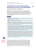 Initial Decline in Glomerular Filtration Rate With Finerenone in HFmrEF/HFpEF