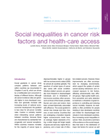 Social inequalities in cancer risk factors and health-care access