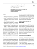 Communicating Cancer Survival Inequalities Among Indigenous and Tribal Peoples