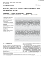 Estimated global cancer incidence in the oldest adults in 2018 and projections to 2050