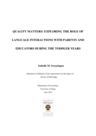 Quality matters: Exploring the role of language interactions with parents and educators during the toddler years