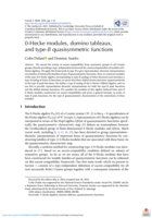 0-Hecke modules, domino tableaux, and type-B quasisymmetric functions