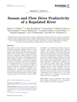 Season and Flow Drive Productivity of a Regulated River