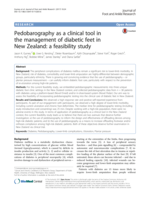 Pedobarography as a clinical tool in the management of diabetic feet in New Zealand: a feasibility study